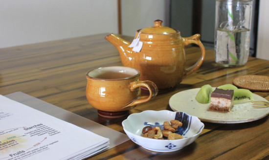 ローフード体験講座のお茶